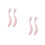4Pcs Compact Pink Makeup Tool Eyebrow Brush and Lash Comb 3