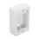 2Pcs White ABS Single Gang Surface Mount Electrical Box for Switches 2