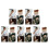 5Pcs Portable Ivory Self Tanning Brushes Wave Shape Body Brush Set 6