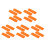 20Pcs Travel-Friendly Orange for Suede 7