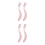 4Pcs Compact Pink Makeup Tool Eyebrow Brush and Lash Comb 4