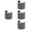 4Pcs Practical Grey Microphone Windscreen Cover U Shaped Shield 6