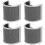 4Pcs Practical Grey Microphone Windscreen Cover U Shaped Shield 5