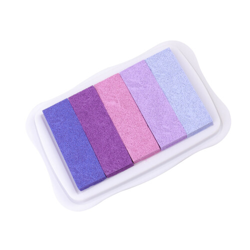 2Pcs Purple Gradient Color Ink Pad Stamps Fast-Drying 1