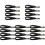20Pcs Portable Black Hockey Chin Strap with Single Snap 2