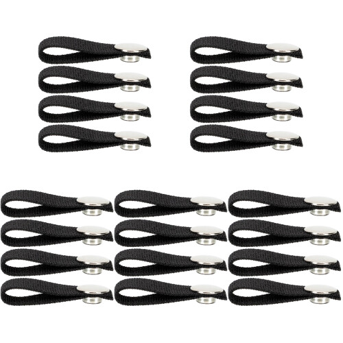 20Pcs Portable Black Hockey Chin Strap with Single Snap 1