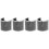 4Pcs Practical Grey Microphone Windscreen Cover U Shaped Shield 4