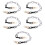5Pcs Decorative Acrylic Chain Straps for Purse Handbag DIY Replacement 8