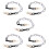 5Pcs Decorative Acrylic Chain Straps for Purse Handbag DIY Replacement 9