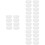 80Pcs Versatile White Drum Caps for Oil and Water Drums Sturdy Plastic 8