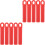 10Pcs Red Rubber Billiard Cue Wall Mounted Cue Storage 4