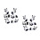 12Pcs Delicate Black Ceramic Chopsticks Supports Cutlery Holders 5