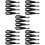 20Pcs Portable Black Hockey Chin Strap with Single Snap 8