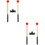 2Sets Red Grip Drum Sticks with for Universal Drum Use 8