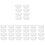 80Pcs Versatile White Drum Caps for Oil and Water Drums Sturdy Plastic 4