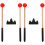 2Sets Red Grip Drum Sticks with for Universal Drum Use 4