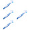 4Pcs Household Mini Turtle Shell Dirt Remover Brush White Plastic 9