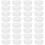 80Pcs Versatile White Drum Caps for Oil and Water Drums Sturdy Plastic 7
