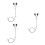 3Pcs Toy Traffic Lights Multi Color Plastic for Model Train Decor 7