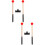 2Sets Red Grip Drum Sticks with for Universal Drum Use 9