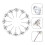 40Pcs Crystal Buttons 1Inch White for Sofa Headboard Upholstery Nails 2