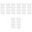 80Pcs Versatile White Drum Caps for Oil and Water Drums Sturdy Plastic 5