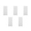 50Pcs White High-Density Foam Strips Multi-Purpose Seal Gap Filler 5