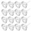 40Pcs Crystal Buttons 1Inch White for Sofa Headboard Upholstery Nails 7