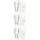 6Pcs Clear Plastic Planner Binder Covers Notebook Protectors 10