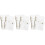 6Pcs Clear Plastic Planner Binder Covers Notebook Protectors 6