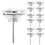 40Pcs Crystal Buttons 1Inch White for Sofa Headboard Upholstery Nails 9