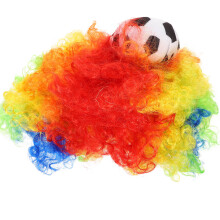 3St Grappige Afro Feest Pruiken Polyester Stof Voor Verkleedpartijen