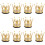 10St Rhinestone Kroon Voor Helm Motorfietshelm 10