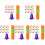 100Pcs Plastic Crayon Extender Assorted Color Durable Pencil Holder 4