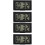 4Sets Mini Black Car Clock Adhesive Digital Auto Dashboard Timepiece 6