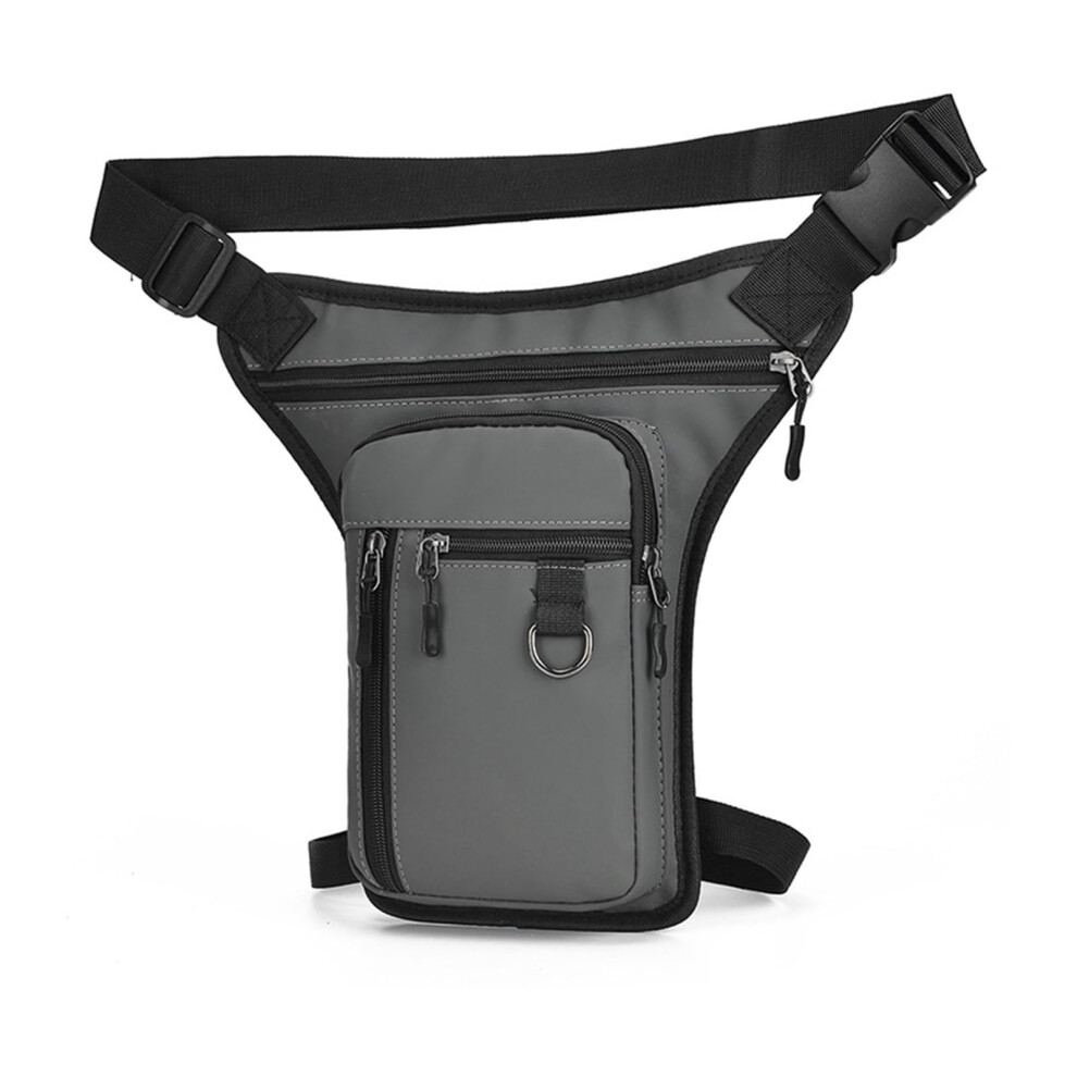 Motorcycle Leg Bag Pu Leather Thigh Waist Pack For Men Adjustable Hands Riding Storage 9426802632576