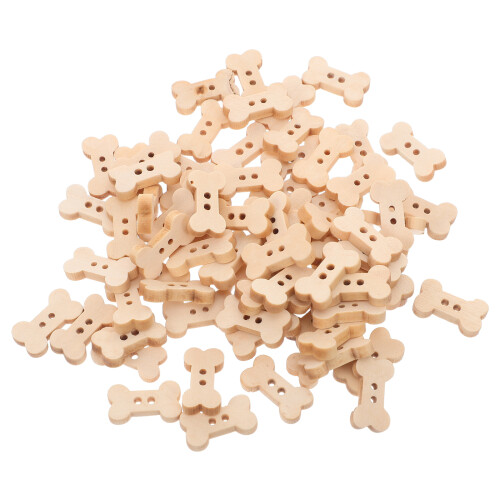 600Pz Piccoli in Legno A Forma Osso Per E Cucito 1