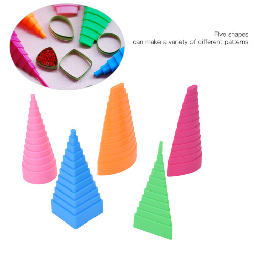 3D Quilling Crafts Multi Purpose Craft Tool Interchangeable Handle Soft Durable Wire Quilling Tools Kit Shape Towers Lightweight And Portable 2