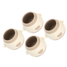 Silicone Tisch- und Stuhlbein-Protektoren rutschfest, geräuschdämmend, 3,1cm x 5cm, Weiß