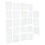 23-teiliges Set DIY Quilting Vorlage 12 cm x 12 cm 5
