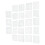 23-teiliges Set DIY Quilting Vorlage 12 cm x 12 cm 4