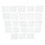 23-teiliges Set DIY Quilting Vorlage 12 cm x 12 cm 3