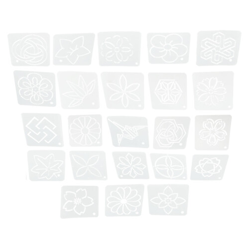 23-teiliges Set DIY Quilting Vorlage 12 cm x 12 cm 2