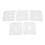 23-teiliges Set DIY Quilting Vorlage 12 cm x 12 cm 10