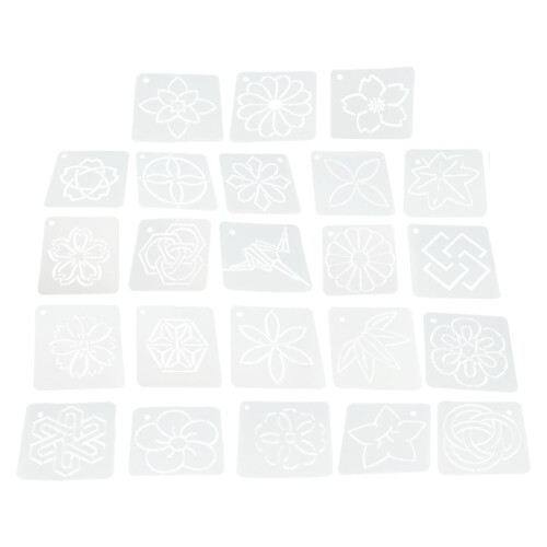 23-teiliges Set DIY Quilting Vorlage 12 cm x 12 cm 1