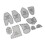 Memory Bear Vorlage Lineal Set Acryl Memory Bear 9
