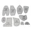 Memory Bear Vorlage Lineal Set Acryl Memory Bear 4