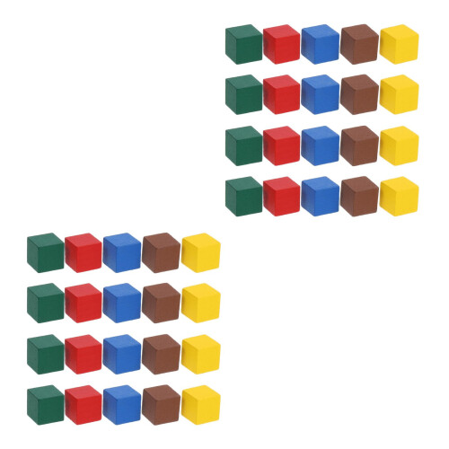 200Pz Da Gioco in Legno Solido Colorati Per E Tavolo 2