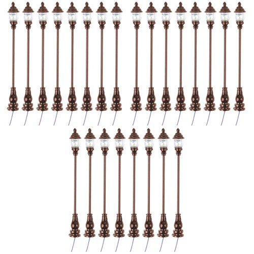 24Pz Lampione Da Giardino Grigi Decor Per Casa E Paesaggi 2