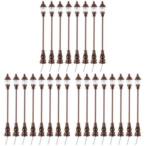 24Pz Lampione Da Giardino Grigi Decor Per Casa E Paesaggi 1